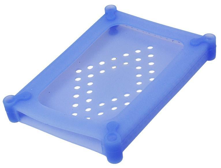 Scatola di Protezione per 1 HDD 2.5'' in Silicone Azzurro